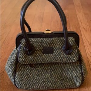 2004 Dorothy Vintage Green Boulce Wool Satchel